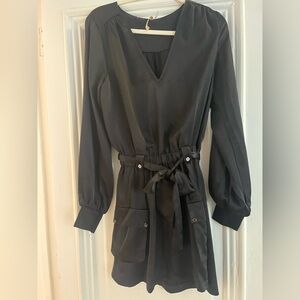 Ramy Brook Charcoal Long Sleeve Dress